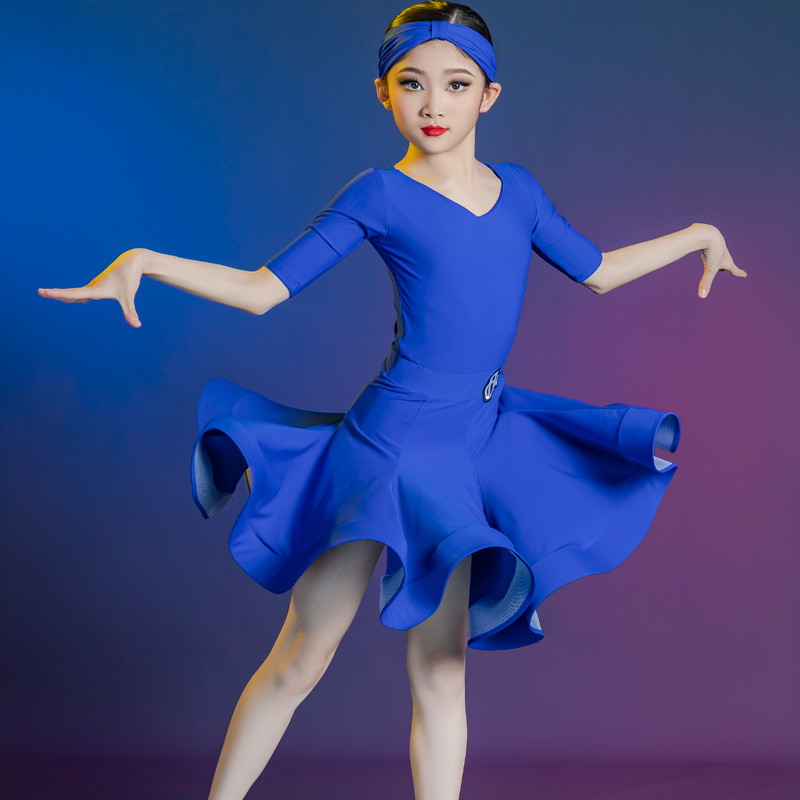 梵蒂恺2023少儿拉丁舞规定比赛舞服女童专业新款国际标准赛服舞裙