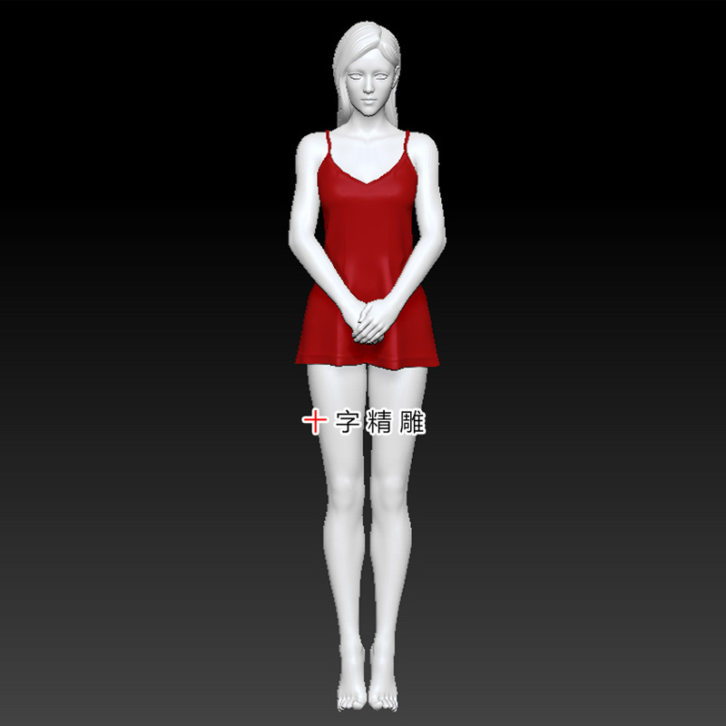 美女stl模型3dsmax圆雕图zbrush女性雕刻机cnc人体雕刻3d打印数据