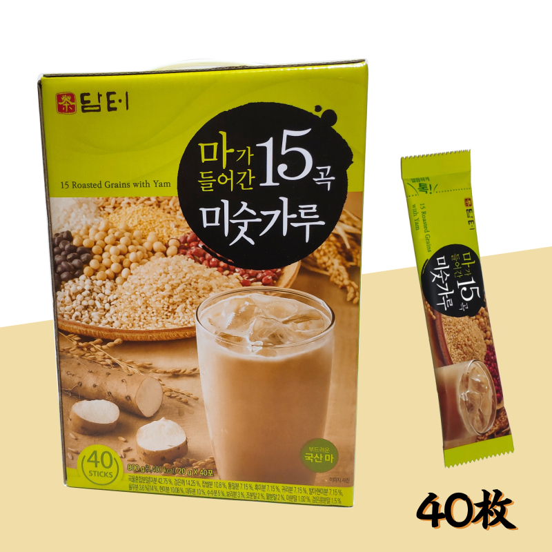 包邮丹特牌十五种谷物茶韩国进口山药茶营养粉八宝粥40条800g