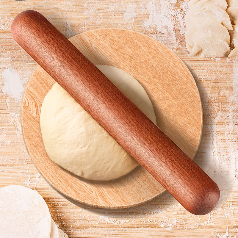 乌檀木擀面杖烘焙工具厨房家用木质擀面棍饺子皮压面棍面粉棍木棍