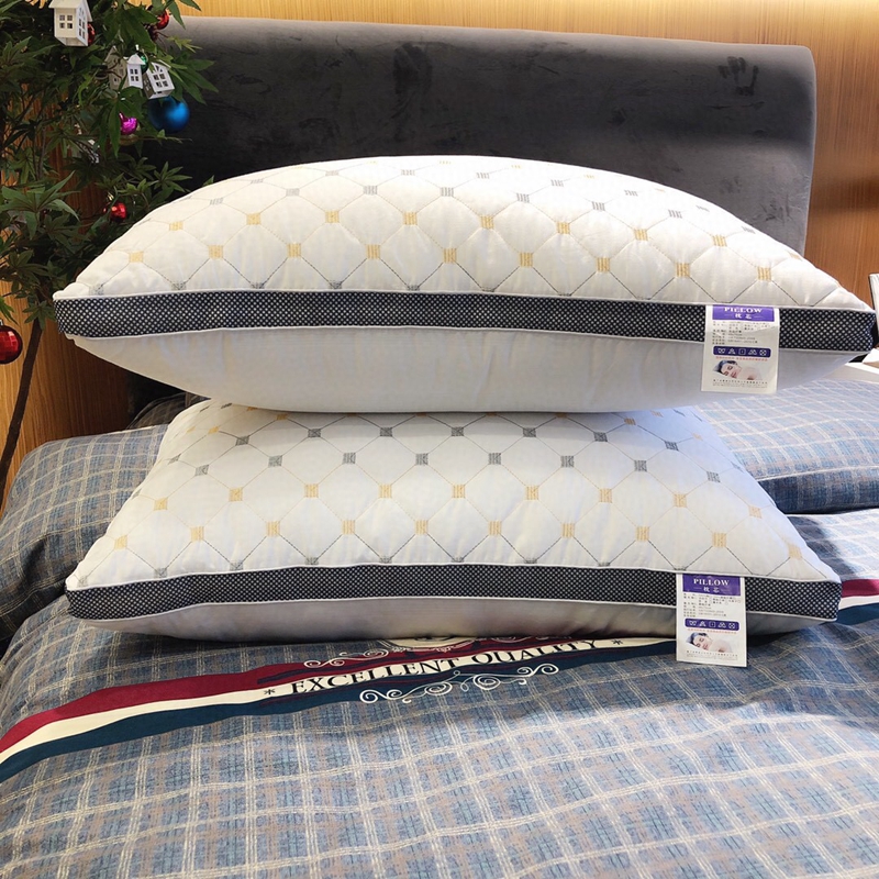 交织棉学生枕芯保健枕 颈椎枕 单个 抗疲劳枕 枕头特价