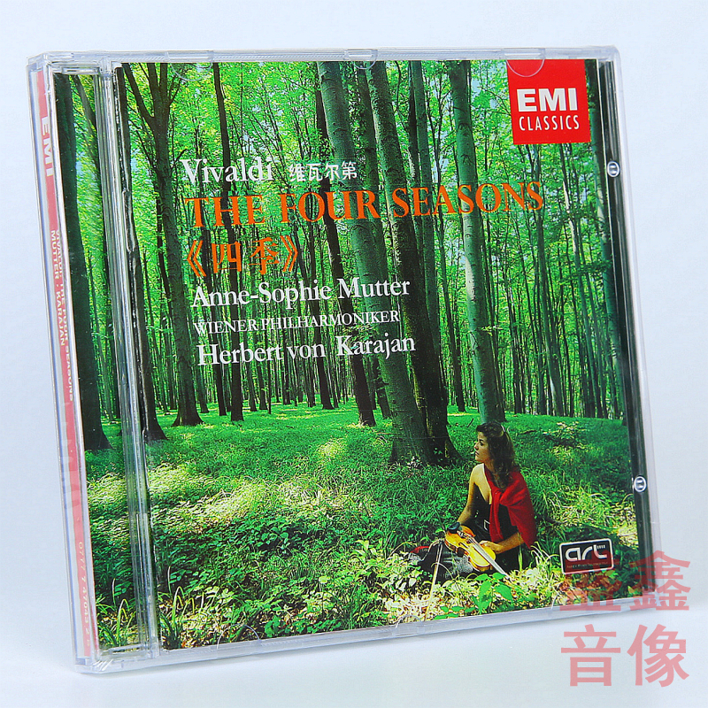 正版 卡拉扬指挥维也纳爱乐乐团 穆特 维瓦尔第 四季 CD 古典音乐