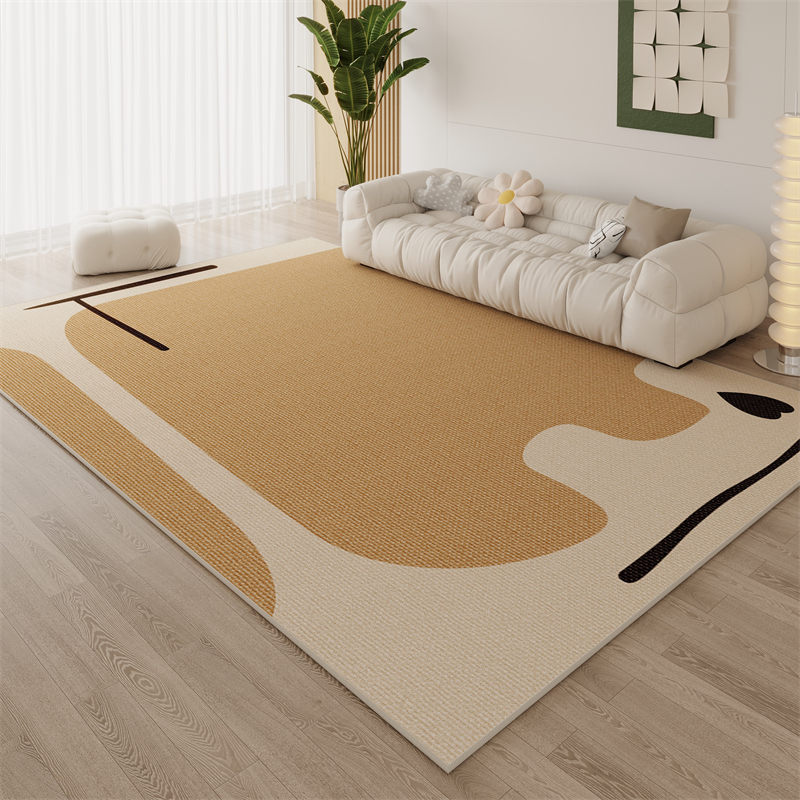 客厅地毯茶几毯法式奶油风卧室可擦防水耐脏加厚轻奢简约2024新款