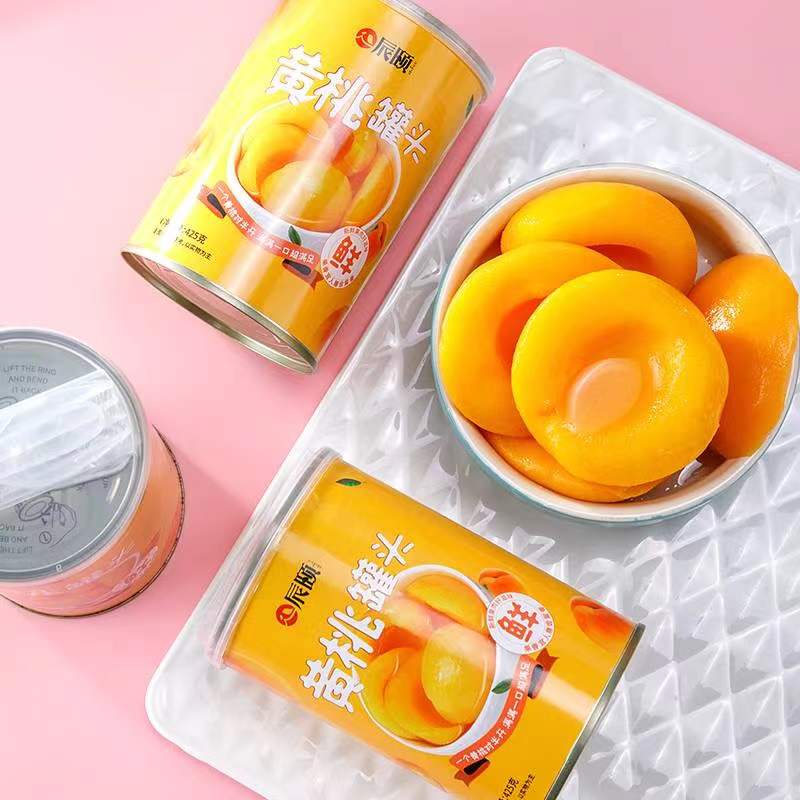 辰颐物语糖水黄桃罐头颐和果园砀山特产新鲜水果小吃礼盒5罐X425g