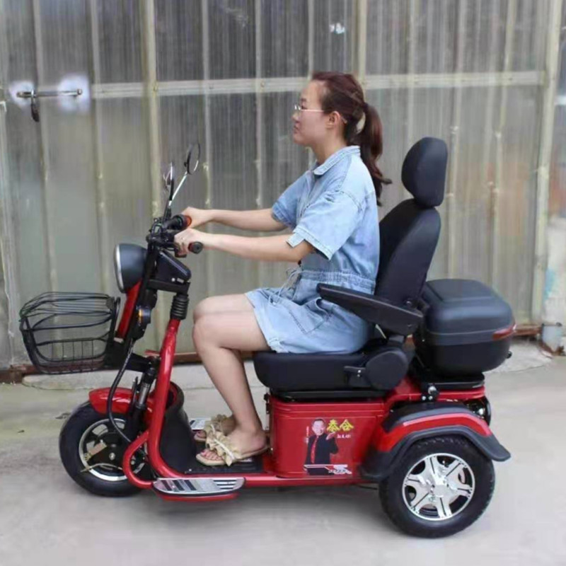 残疾人电动三轮车中老年人老人电三轮电瓶电动车车座可以平移泰合
