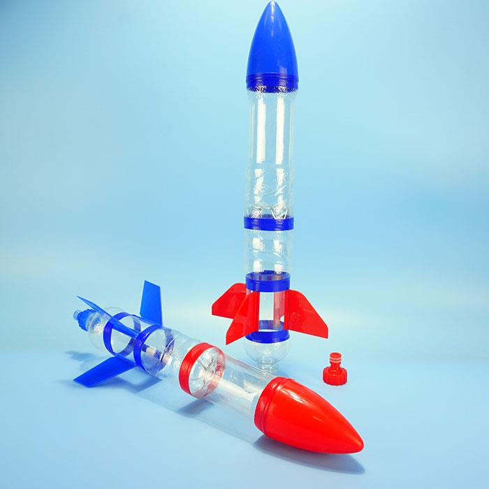 水火箭全套制作材料青少年益智科学竞赛水动力火箭头椎尾翼发射器