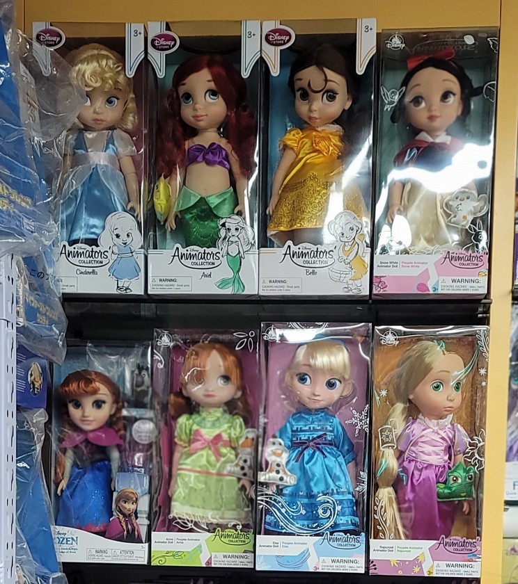 外贸正版艾莎安娜长发公主灰姑娘睡美人童话沙龙娃娃女孩儿童玩具