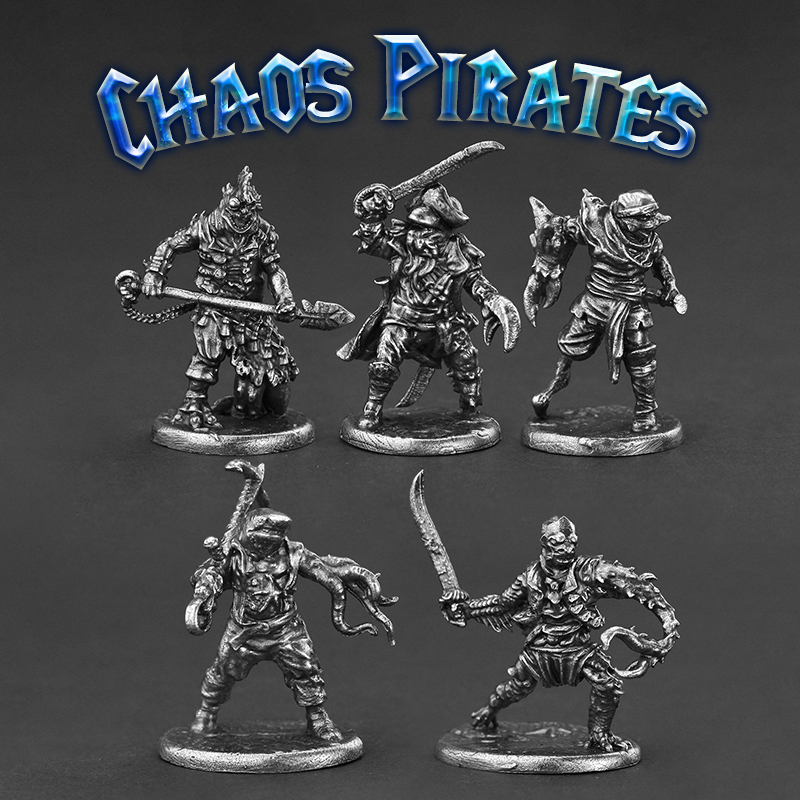 金属混沌海盗贼船长士兵人模型玩具礼物男桌面游戏棋子摆件手办