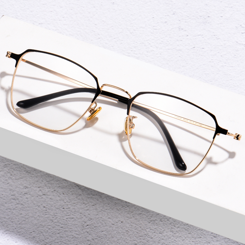 完美伴侣同款近视眼镜男款可配有度数近视镜半框纯钛商务精英眼睛