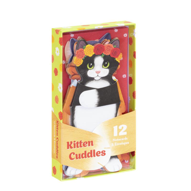 【4周达】Kitten Cuddles Notecards: (Valentine's Day Cards, Romantic Gift, Gift for Teenager) [9781452180045]