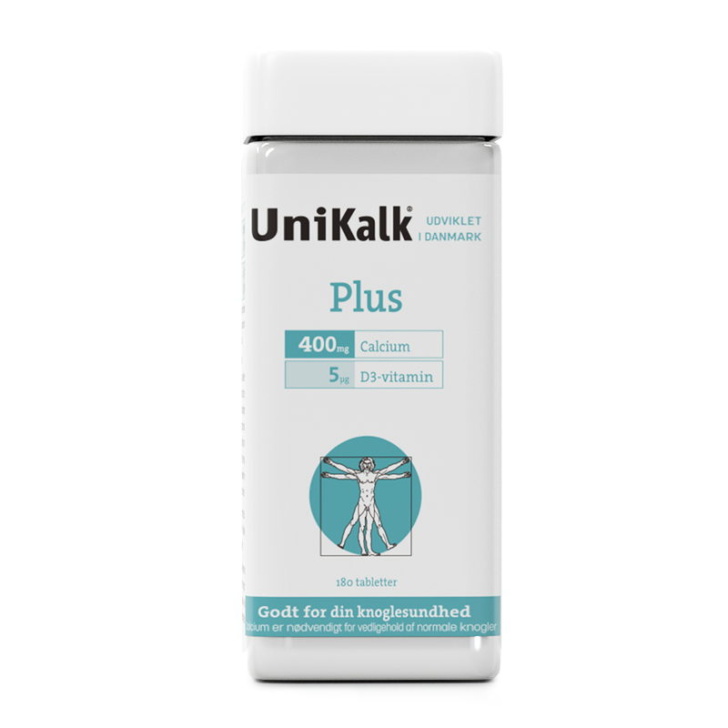 丹麦Unikalk孕妇钙片女性补钙哺乳期孕产期专用维生素D3钙片180粒