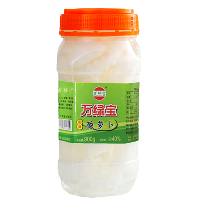 广东河源客家特产万绿宝酸辣甜萝卜脆爽腌泡菜荞头4斤装孕妇食用