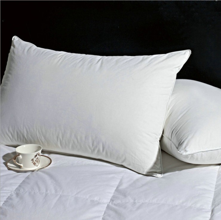 新品五星级酒店宾馆羽绒枕白鸭绒鹅羽毛枕芯枕头柔软枕头单人保健