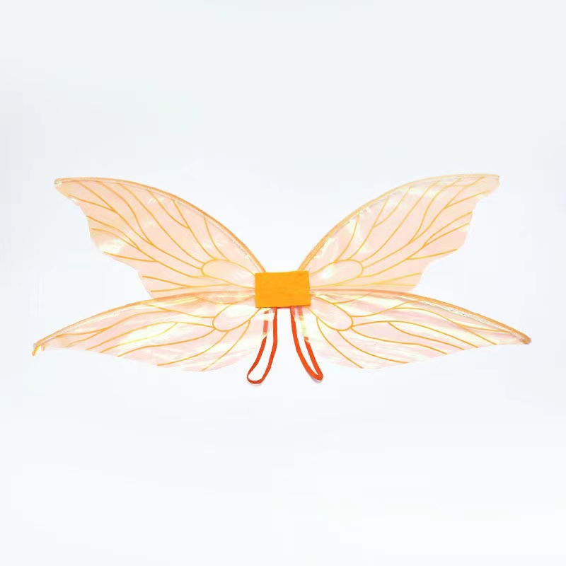 儿童节蝉翼飞蛾蜻蜓蝴蝶翅膀精灵昆虫翅膀花仙子表演出道具背饰