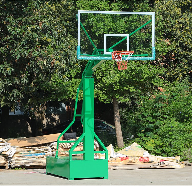 广西篮球架平箱仿液压移动篮球架 透明篮板 标准成人篮球架