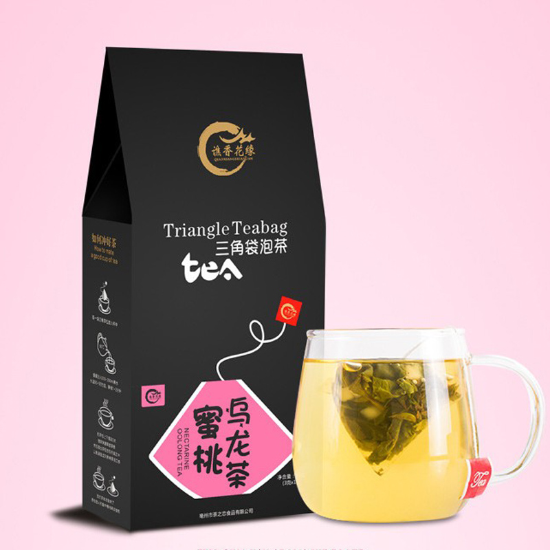 蜜桃蜜白桃乌龙茶包花茶组合養生花果水果茶泡茶叶冷泡茶包