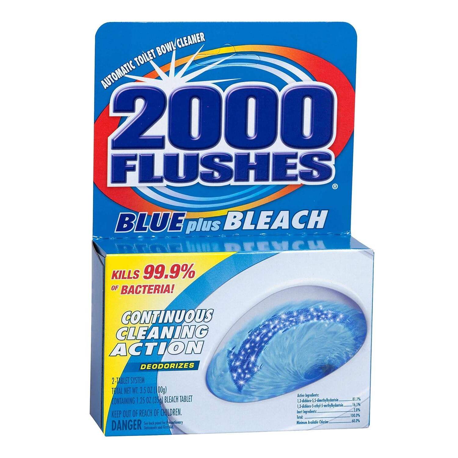 现货000 FLUSHES-208017 Blue Plus Bleach