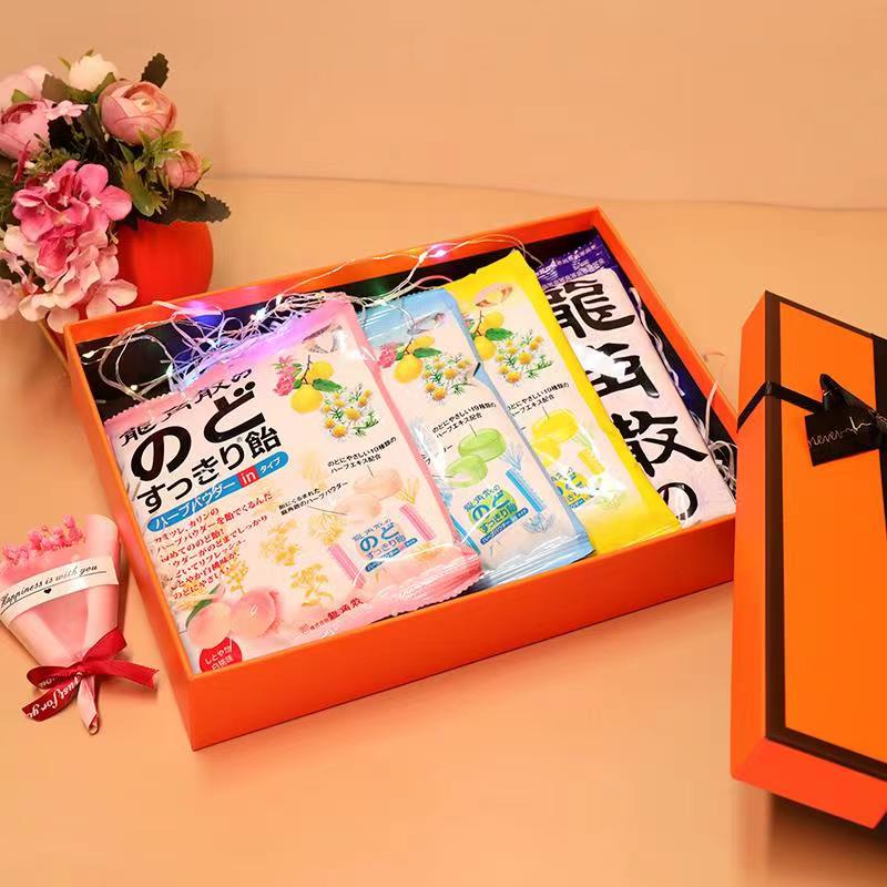日本龙角散礼盒装润喉糖袋装薄荷水蜜桃柠檬护嗓老师礼物硬糖