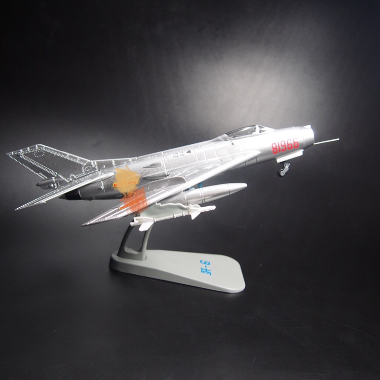 正品1:72歼6飞机模型战斗机玩具合金仿真摆件退伍纪念品成品航模