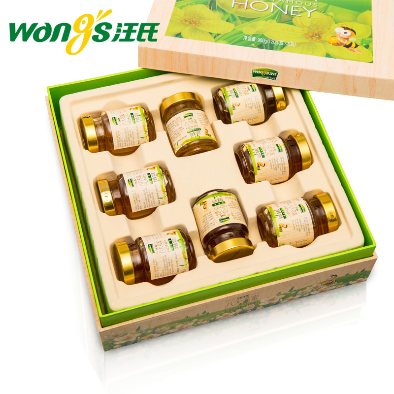 汪氏蜂蜜礼盒装八大名蜜正品过节年货伴手送礼品厂家直发