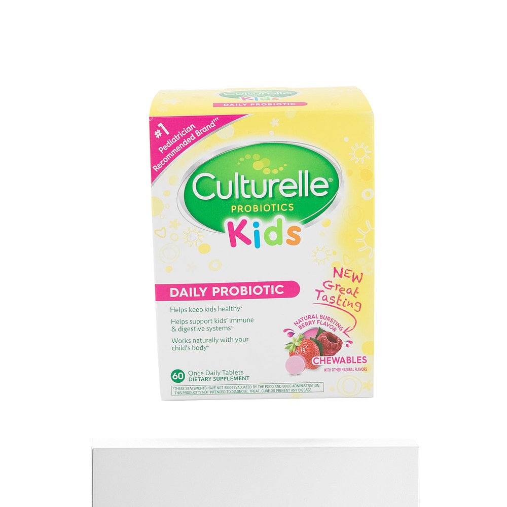 美国直邮Culturelle儿童益生菌咀嚼片60片平衡菌群养护肠胃康萃乐