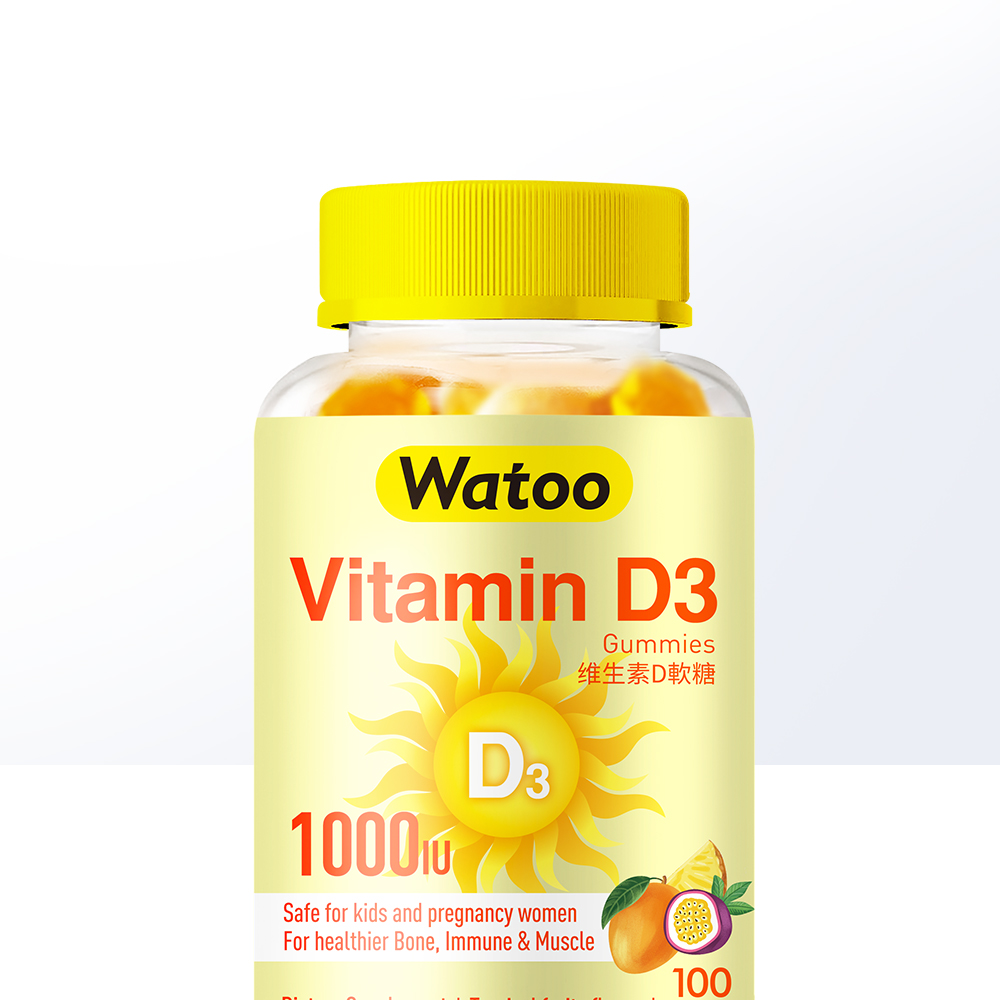 【自营】Watoo维生素D3软糖1000iuvd成人儿童孕妇片补钙吸收100粒