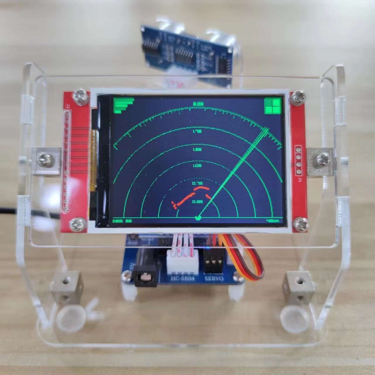 正品超声波雷达扫描学生科技制作diy创意玩具手工少儿编程探测机