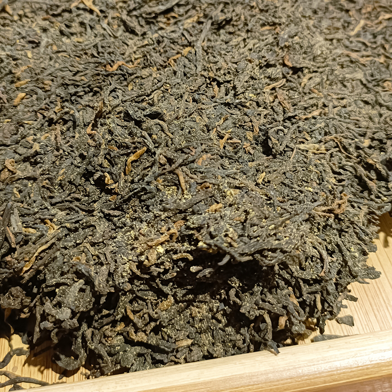 苍铭金花六堡2019年一级陈香广西梧州特级六堡茶黑茶散茶叶正品