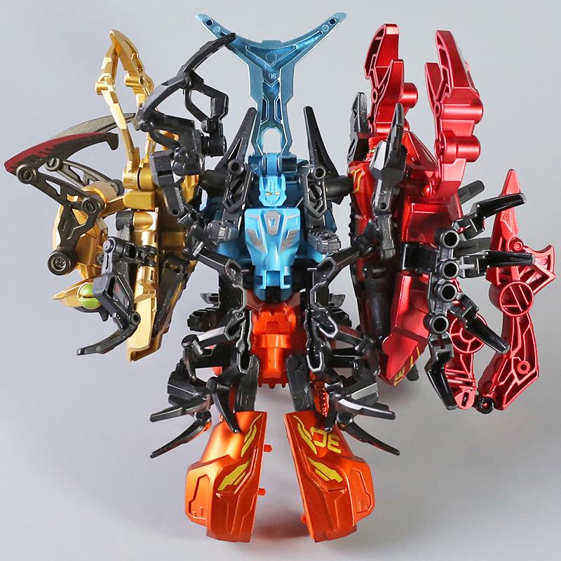 儿童变形钢虫机合体甲机器人变身甲昆虫玩具甲合金战队螳螂蝎子兽