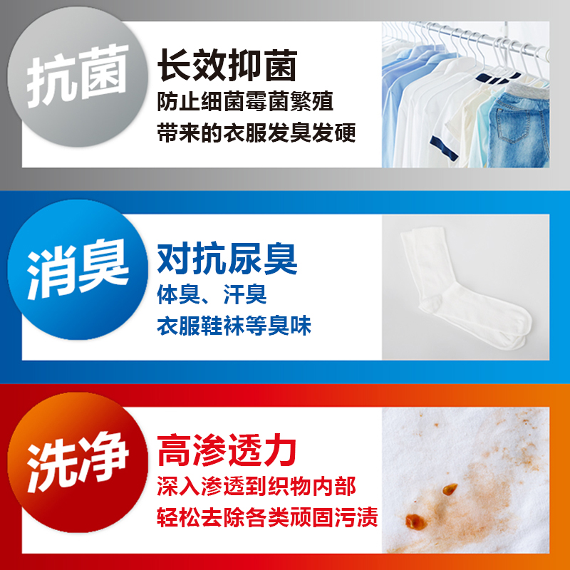 日本进口花王酵素抗菌洗衣液强力去污渍老人异味汗臭宠物尿骚除臭
