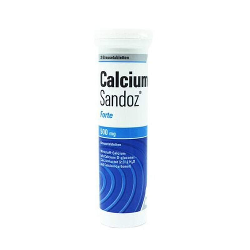 Calcium Sandoz Forte补钙泡腾片孕妇成人中老年钙片 20片