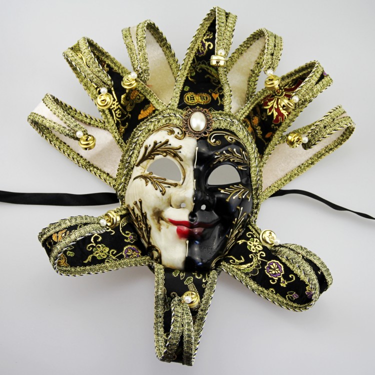 狂欢节意大利装饰面具威尼斯面具成人全脸太阳神面具化装舞会面具