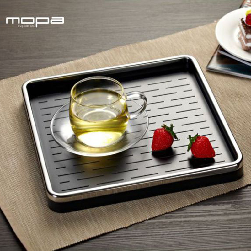 mopa北欧杯子放置托盘家用水杯茶盘创意果盘玄关茶几桌面收纳ins