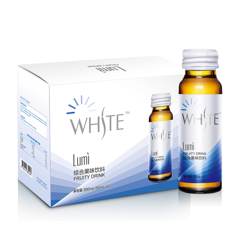 Lumi胶原蛋白综合果味液态饮6支 台湾进口美丽小白饮正品
