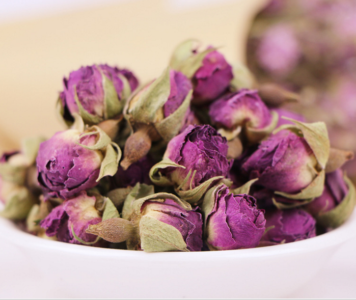 新货新疆和田紫玫瑰花苞干花大马士革女性养生花茶无硫花蕾包邮