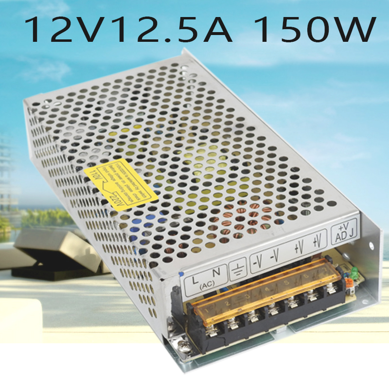 变压器 12V12.5A开关电源 220v转12v150W监控电源LED电源S-150-12