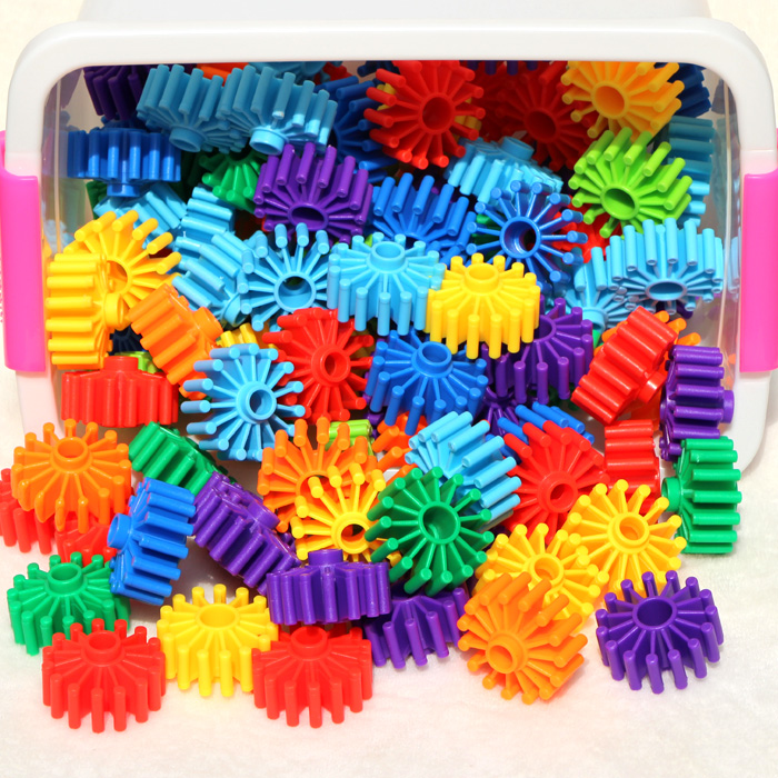 儿童益智力拼装大号齿轮花片玩具男孩幼儿园拼插积木3-4-5-6岁